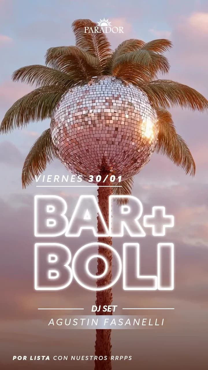 Bar + Boli - Agustin Fasanelli - Evento en San Juan