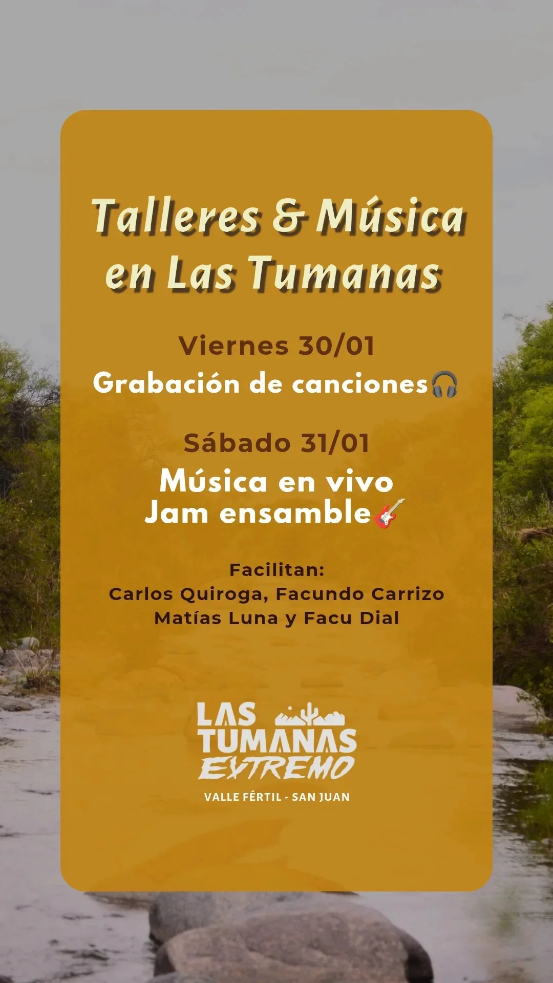 Talleres & Musica en las Tumanas