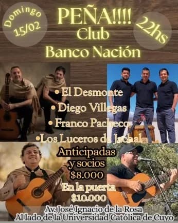 Peña Club Banco Nacion - Evento en San Juan