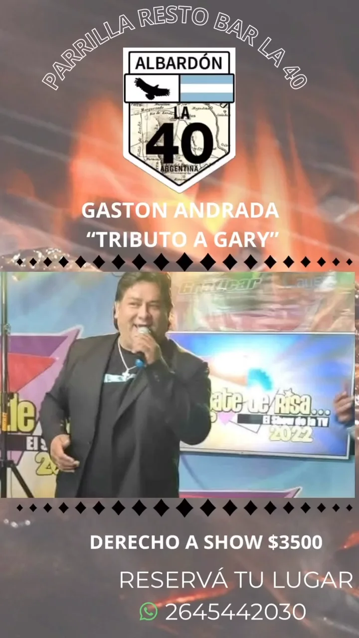 Gaston Andrada - Tributo a Gary - Evento en San Juan