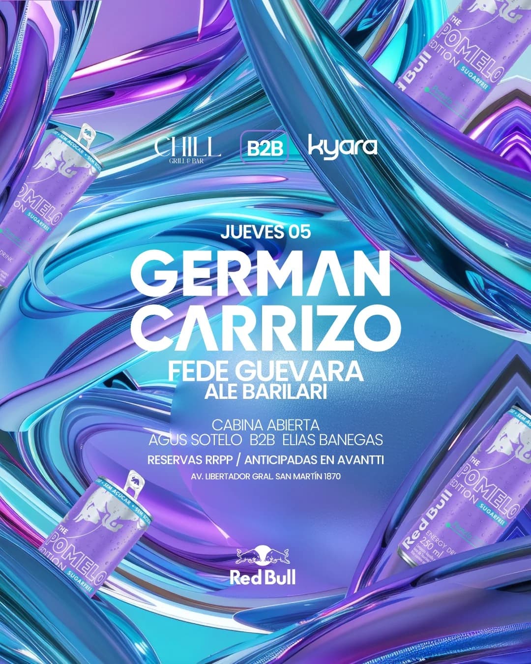 Bares en San Juan: German Carrizo en Av. Libertador Gral. San Martín 1870 el jue, 5 de febrero