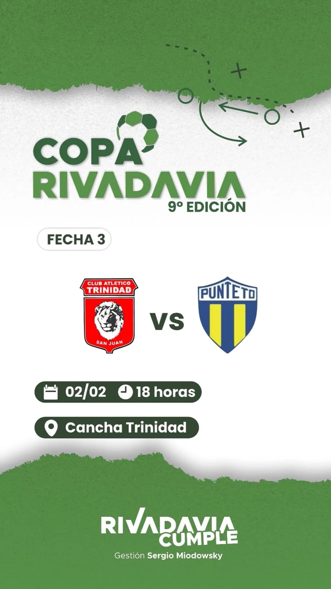 Copa Rivadavia 9º Edicion - Fecha 3: Trinidad vs Punteto - Evento en San Juan