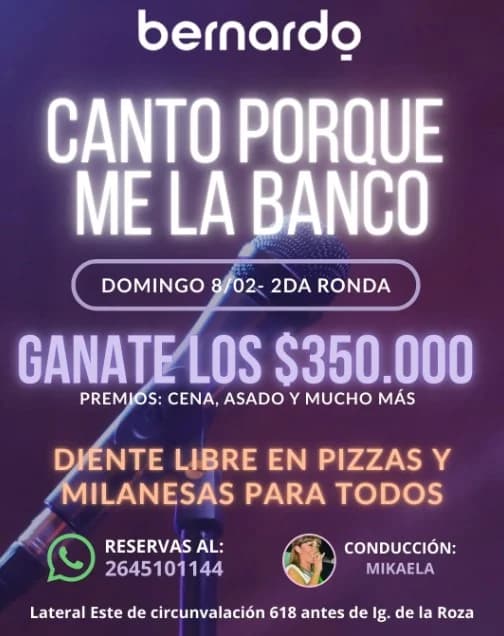 Canto por que me la Banco