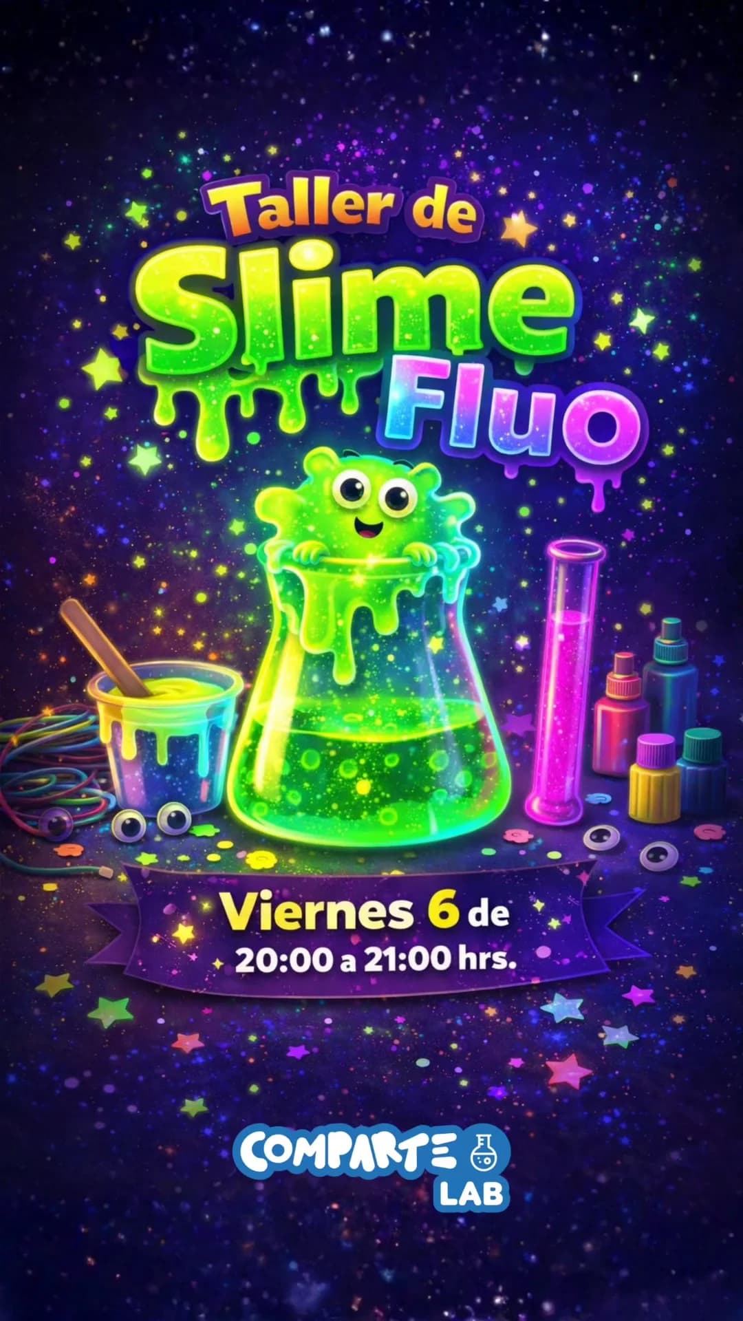 Taller de Slime Fluo