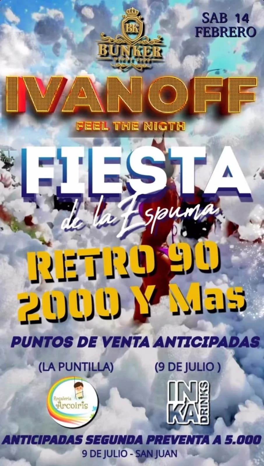 Ivanoff Feel The Nigth - Fiesta de la Espuma - Evento en San Juan