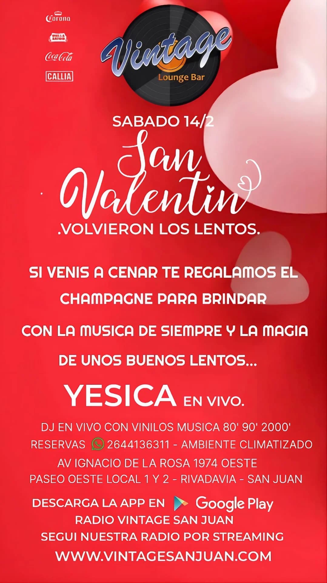 San Valentin - Yesica - Evento en San Juan