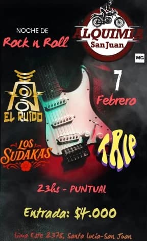 Noche de Rock - Trip | Los Sudakas | El Ruido - Evento en San Juan