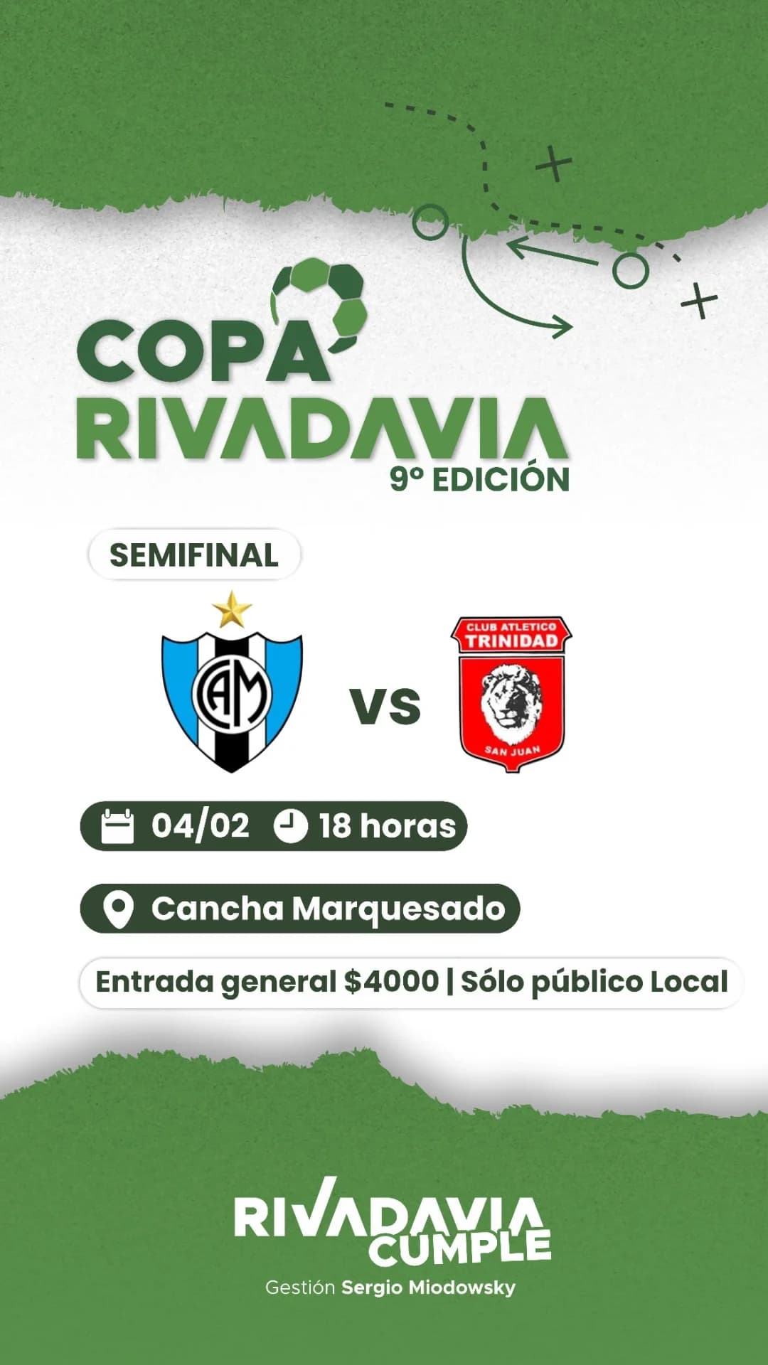 Copa Rivadavia 9º Edicion Semifinal - Marquesado vs Trinidad - Evento en San Juan