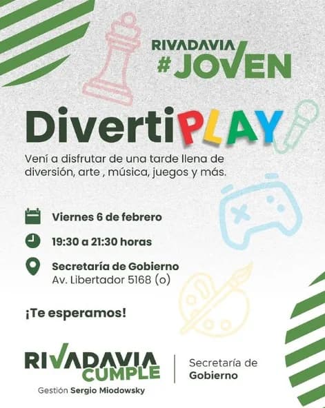 Rivadavia Joven - DivertiPlay - Evento en San Juan