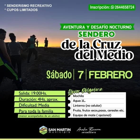 Aventura & Desafio Nocturno: Sendero de la Cruz del Medio