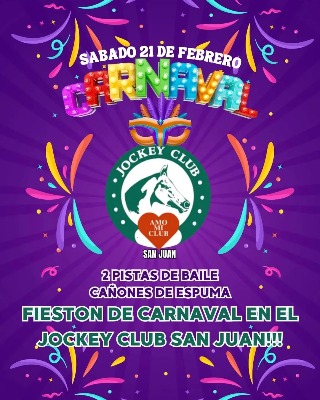 Carnaval del Jockey Club - Evento en San Juan