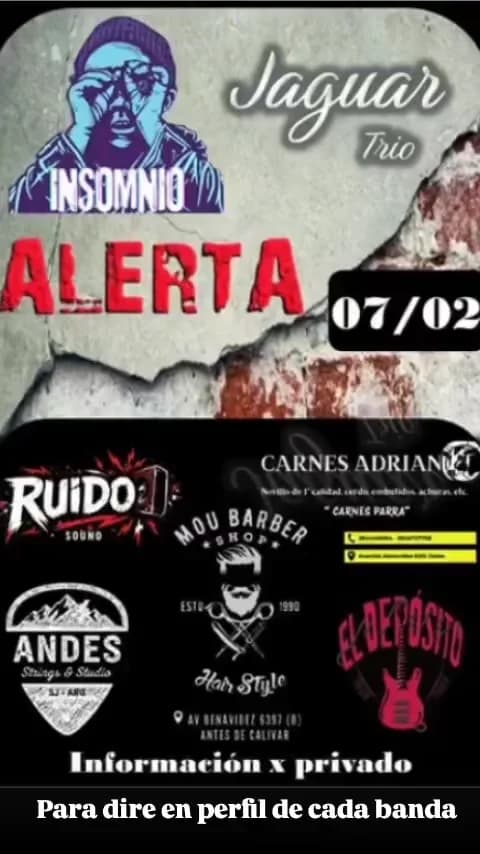 Jaguar Trio | Insomnio | Alerta - Evento en San Juan