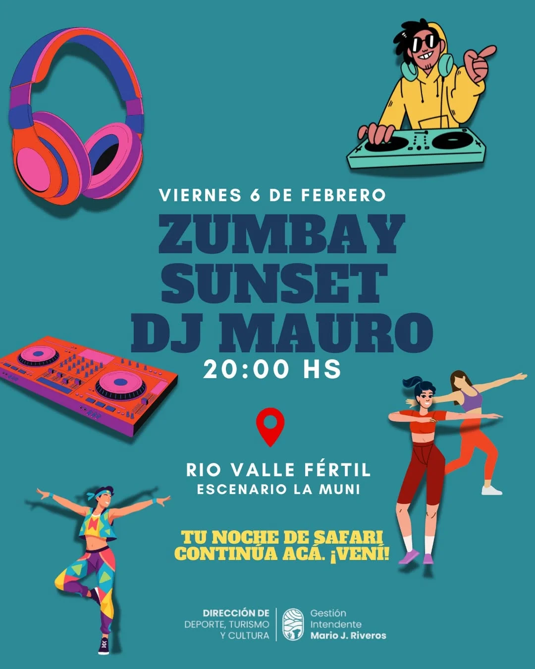Zumba & Sunset - Mauro Dj Set - Evento en San Juan
