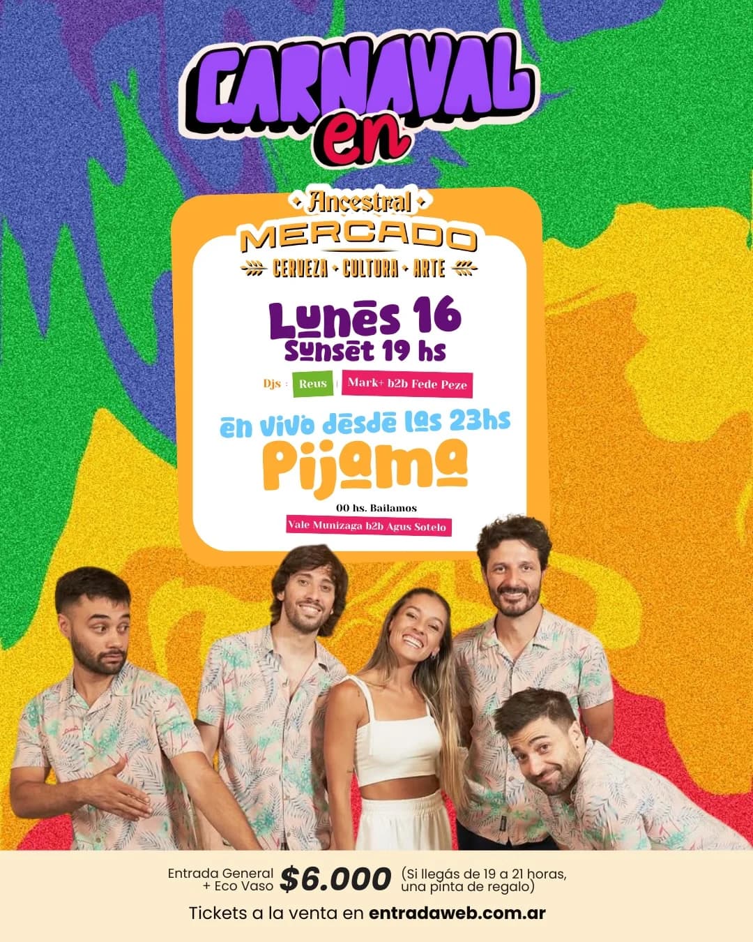 Carnaval en el Mercado - Pijama - Evento en San Juan