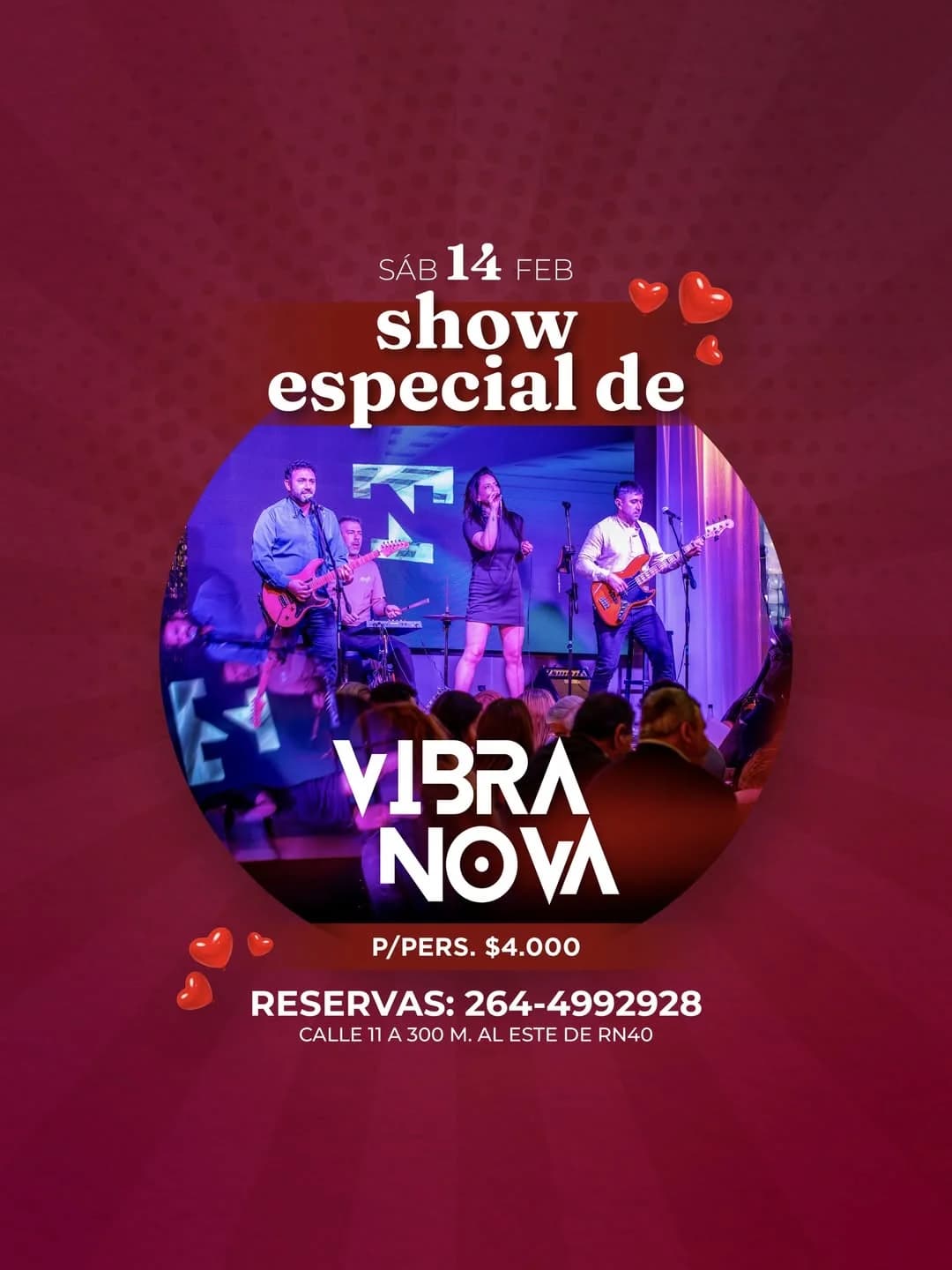 San Valentin - Vibra Nova - Evento en San Juan