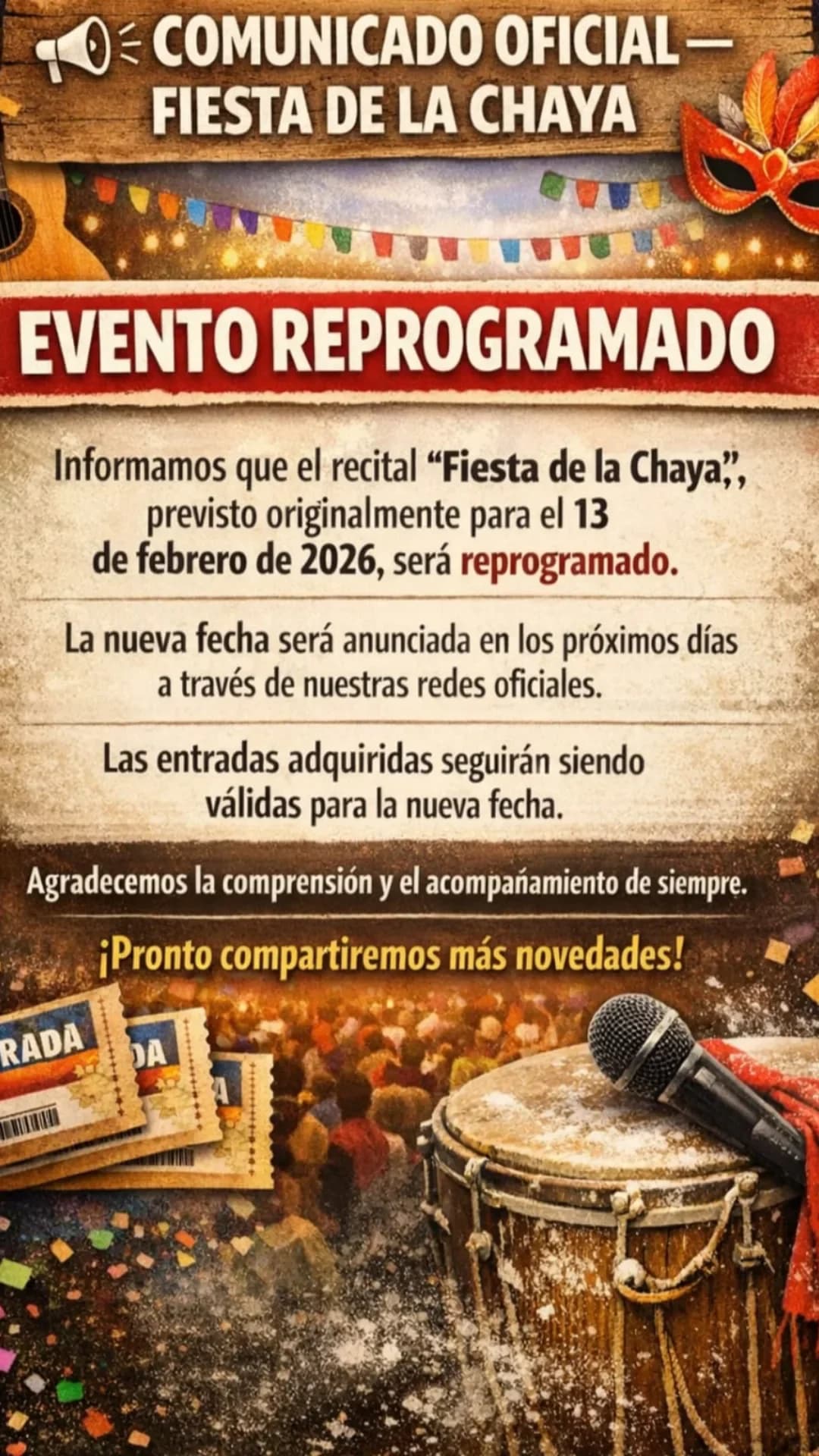 Suspendido > Fiesta de la Chaya - Evento en San Juan