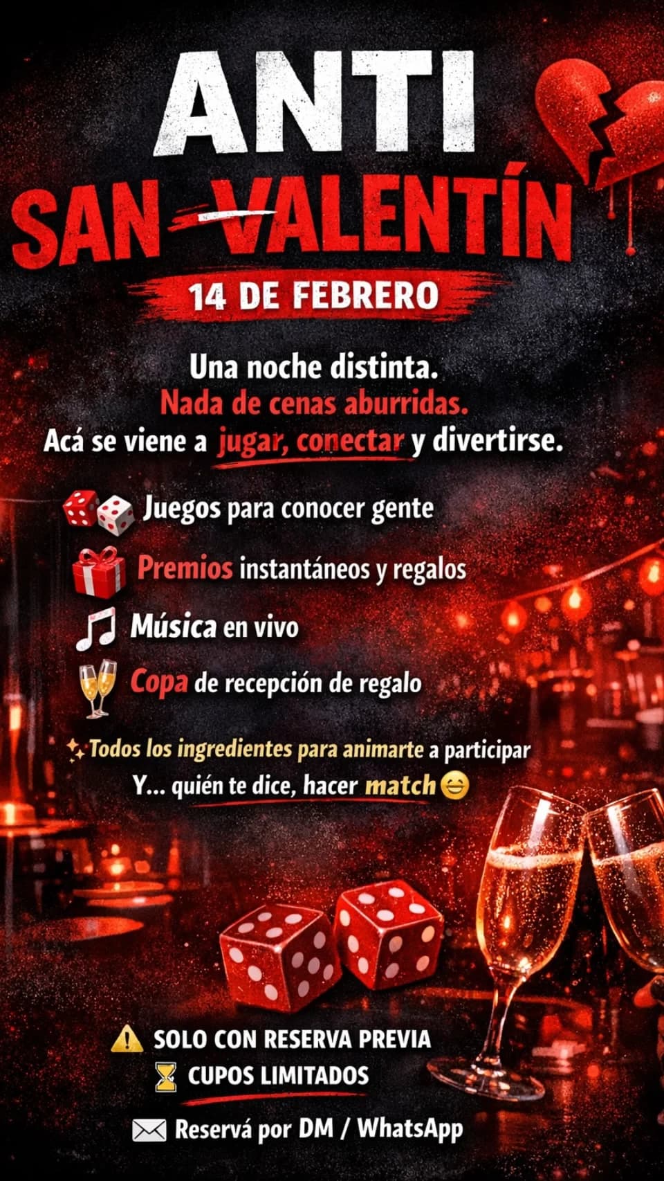 Música en San Juan: Anti San Valentin en Maldita costumbre el sáb, 14 de febrero