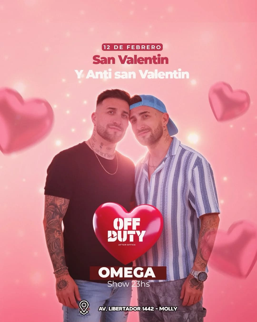 San Valentin & Anti San Valentin - Omega - Evento en San Juan
