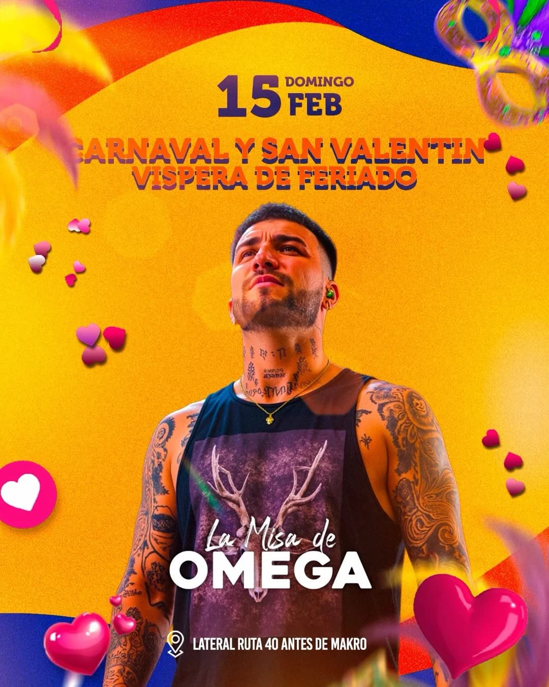 Carnaval & San Valentin - La Misa de Omega - Evento en San Juan