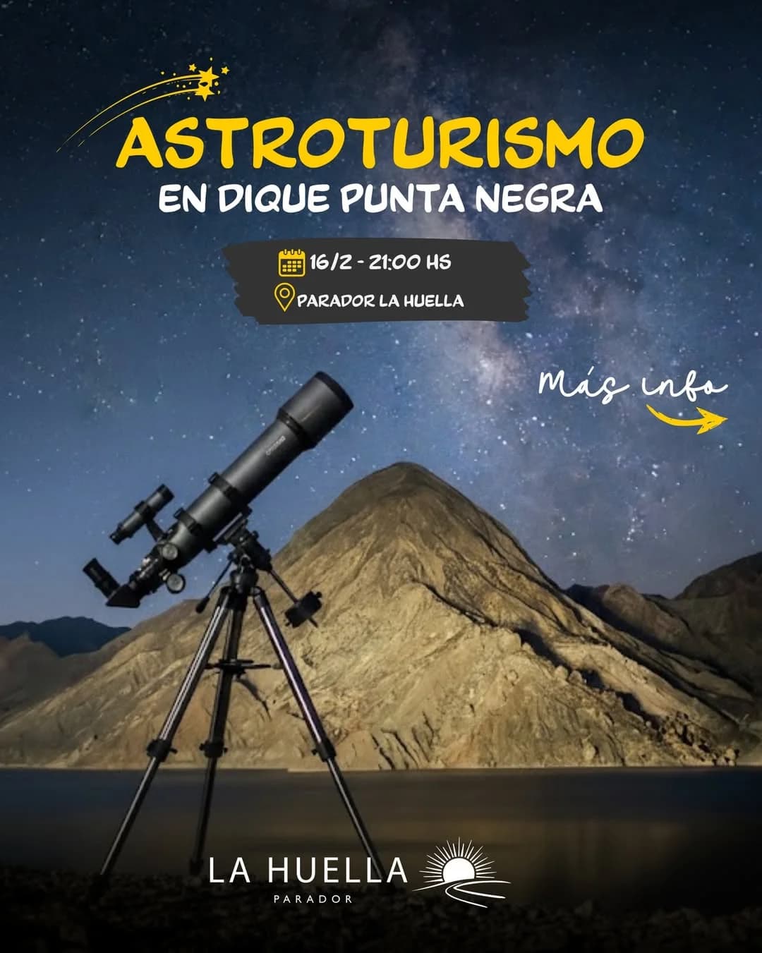 Astroturismo en Parador La Huella - Evento en San Juan