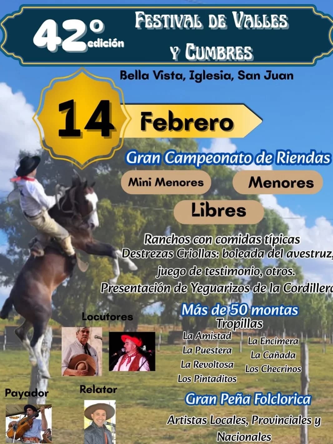 42º Edicion Festival de Valles & Cumbres - Evento en San Juan