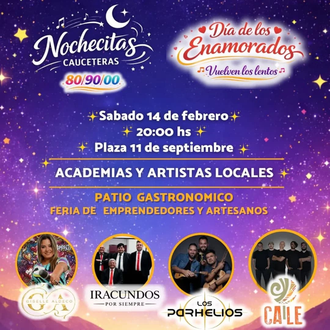 Nochecitas Cauceteras 80´ 90´ - Evento en San Juan