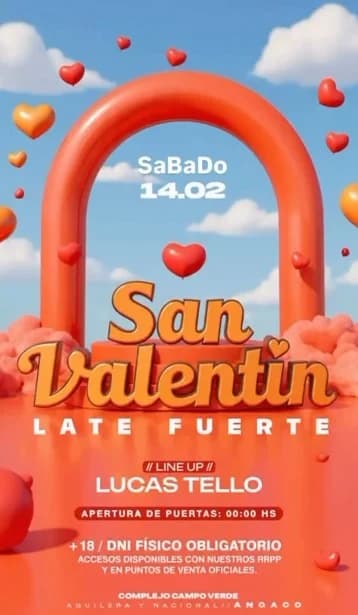 San Valentin Late Fuerte - Evento en San Juan