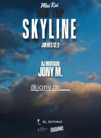Roof Top Skyline - Jony M. Dj Set - Evento en San Juan