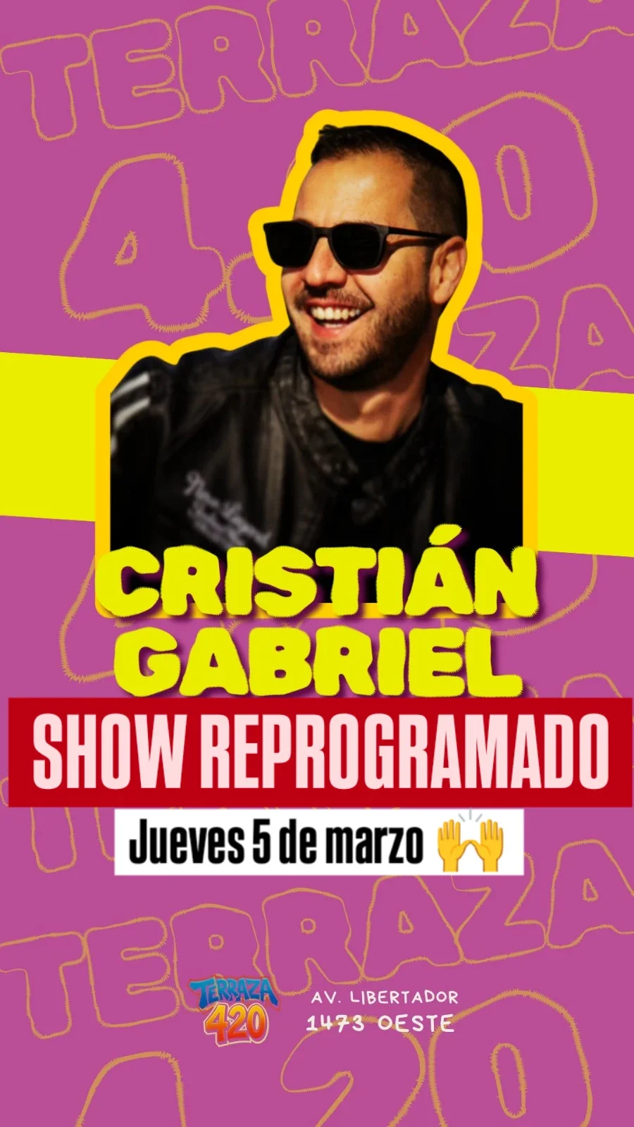 Reprogramado > Cristian Gabriel - Evento en San Juan