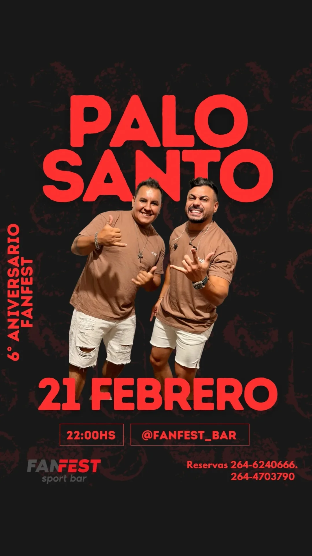 6º Aniversario - Palo Santto - Evento en San Juan