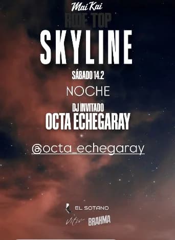 Roof Top Skyline - Octa Echegaray Dj Set - Evento en San Juan