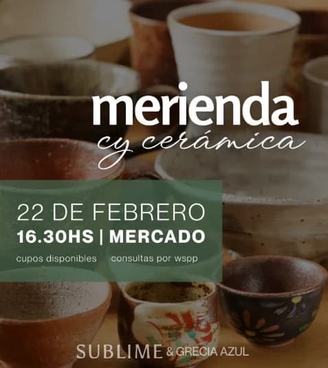 Merienda & Ceramica - Evento en San Juan
