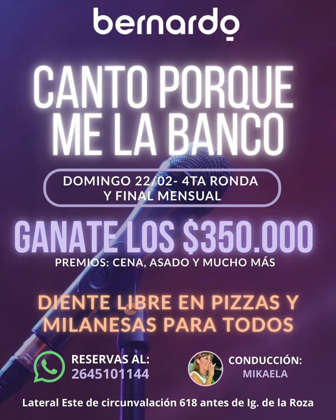 Canto por que me la Banco - Evento en San Juan