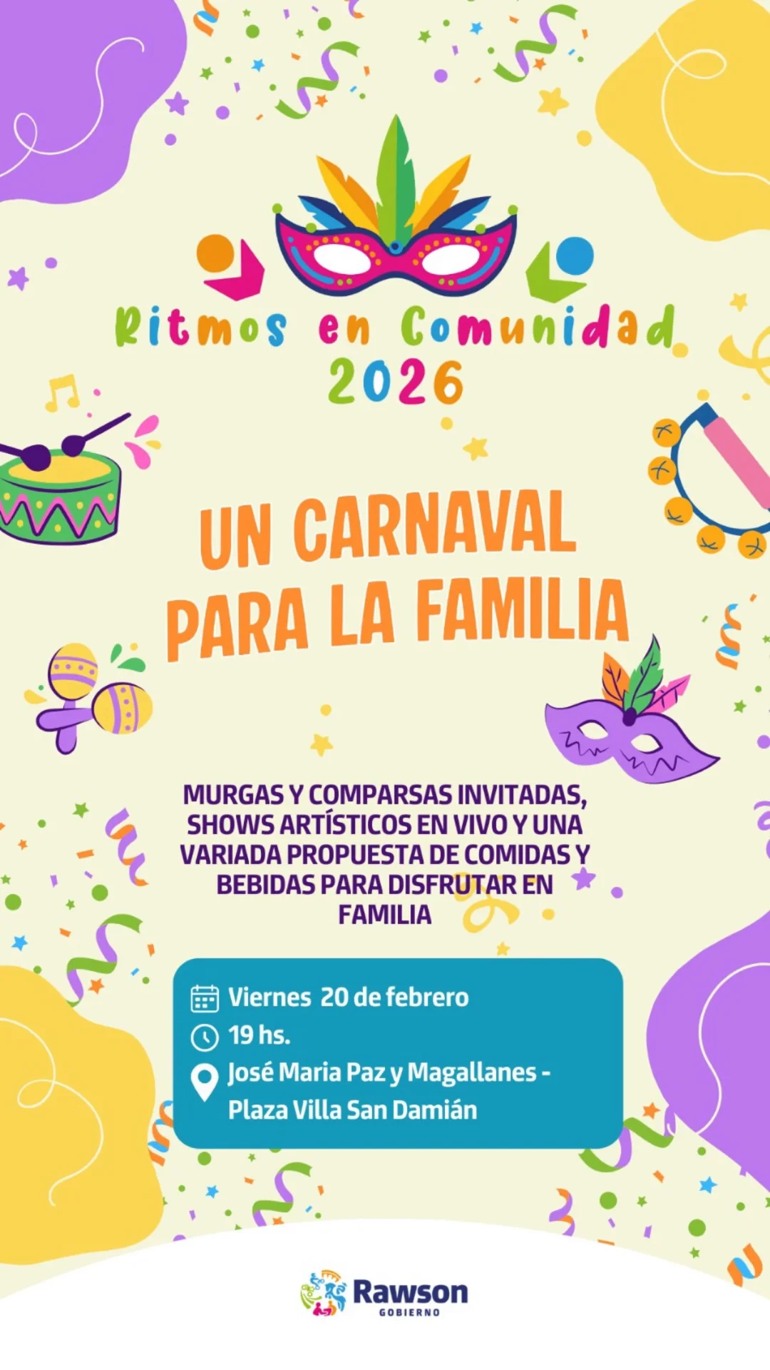 Ritmos en Comunidad 2026 - Un Carnaval para la Familia - Evento en San Juan
