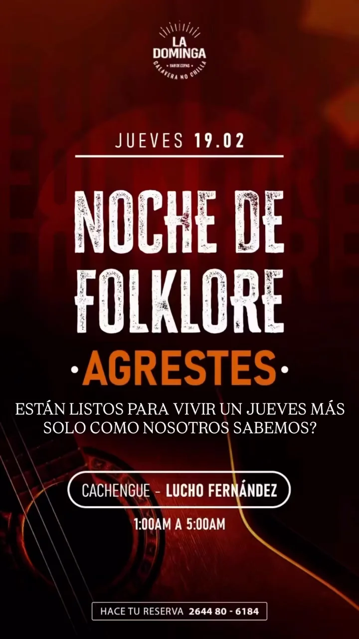 Noche de Folklore - Agrestes - Evento en San Juan