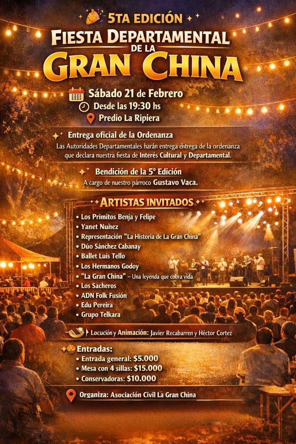 5ta Fiesta Departamental de la Gran China - Evento en San Juan