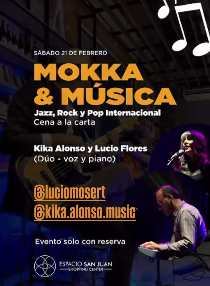 Mokka & Musica - Kika Alonso & Lucio Flores - Evento en San Juan