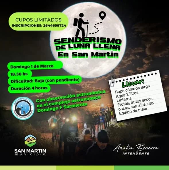 Senderismo de Luna Llena - Evento en San Juan