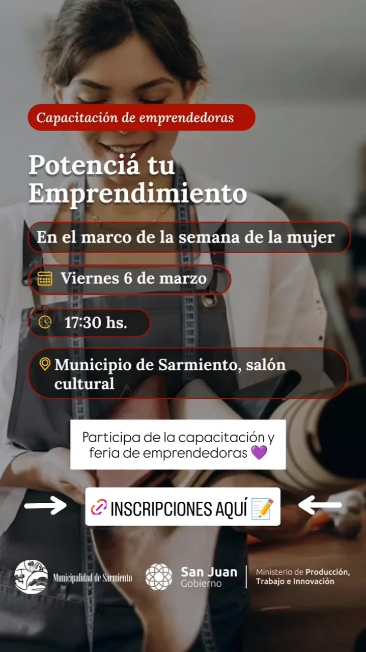 Capacitacion de Emprendedores - Potencia tu Emprendimiento - Evento en San Juan