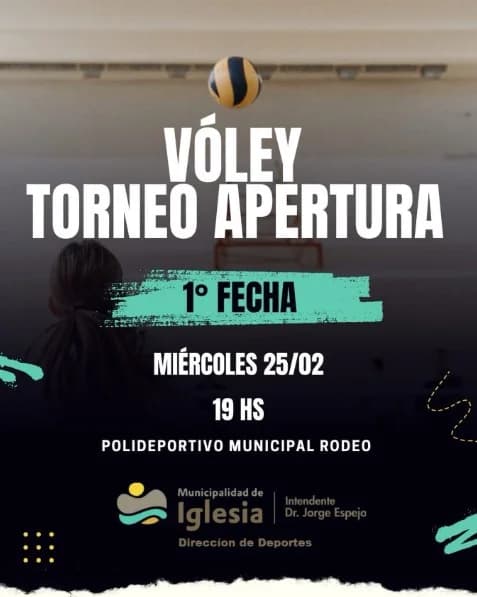 Voley Torneo Apertura - 1º Fecha - Evento en San Juan
