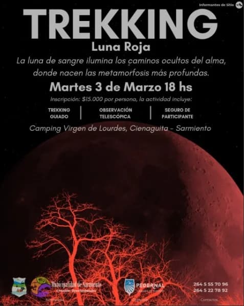 Trekking Luna Llena - Luna Roja - Evento en San Juan