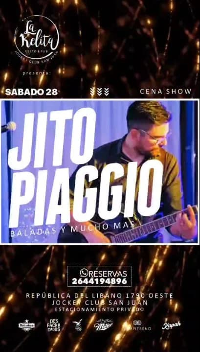 Jito Piaggio - Evento en San Juan