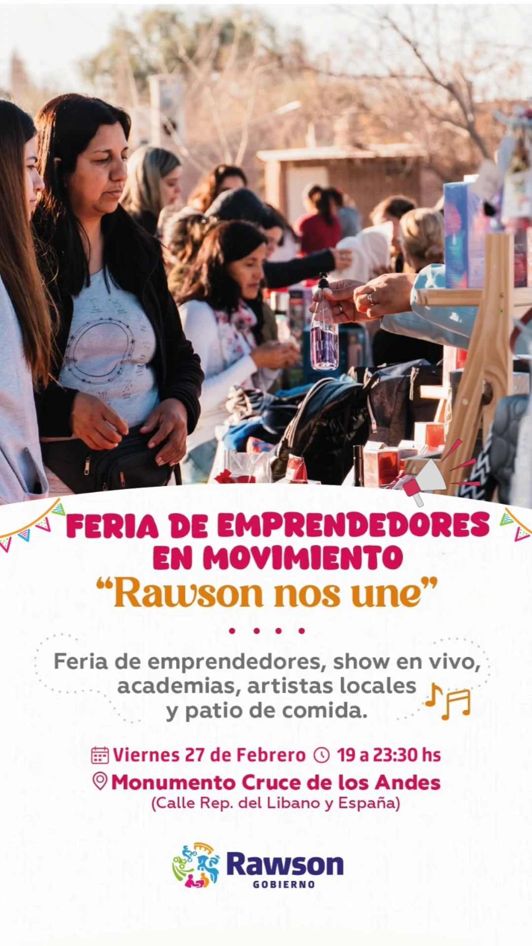 Feria de Emprendedores en Movimiento: "Rawson nos Une" - Evento en San Juan