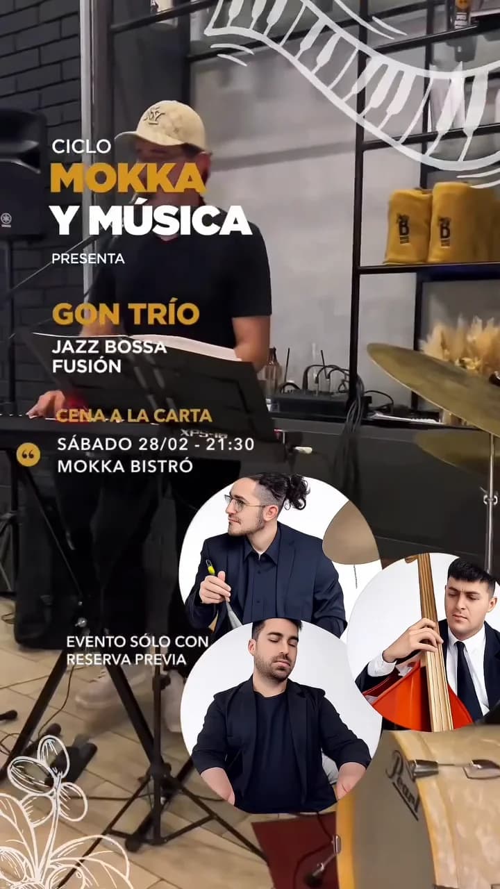Ciclo Musica & Mokka - Gon Trio - Evento en San Juan