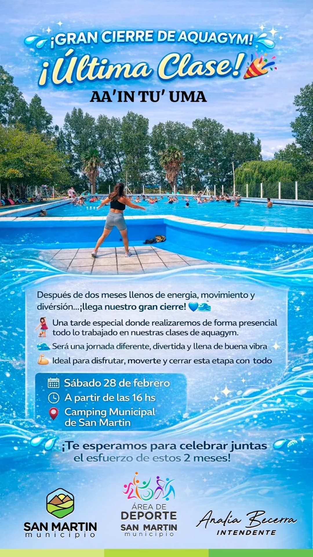 Gran Cierre de Aquagym - Evento en San Juan