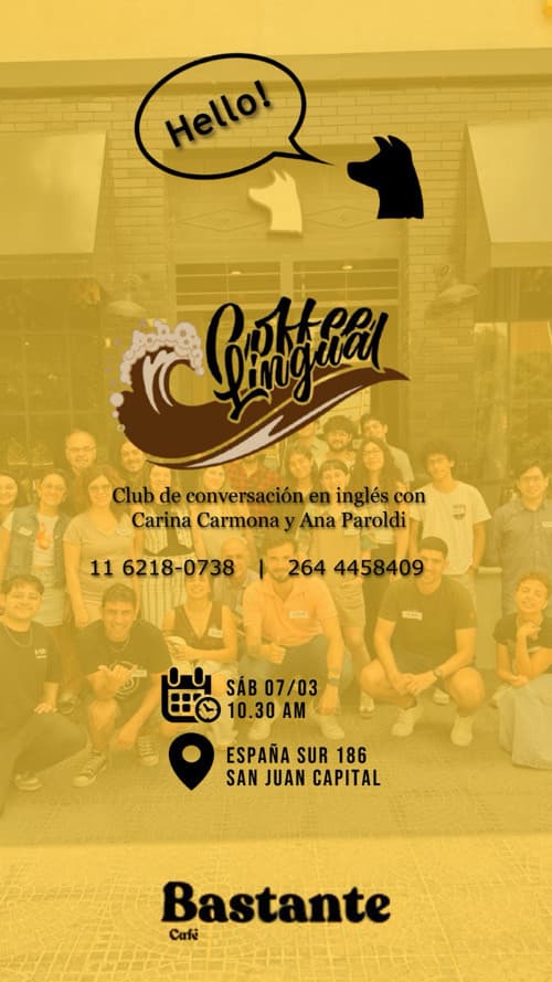 Coffeelingual en Bastante Café - Evento en San Juan
