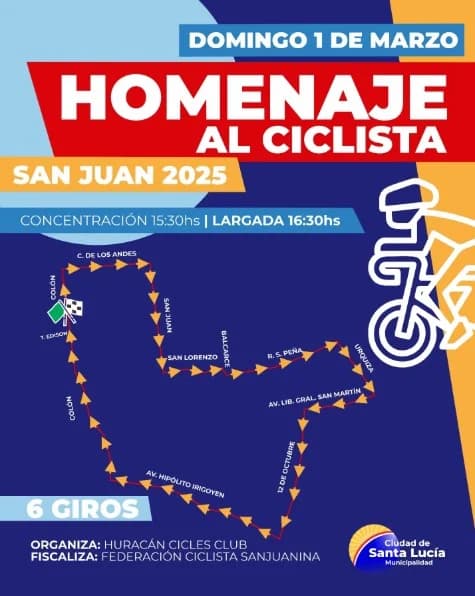 Homenaje al Ciclista - Evento en San Juan