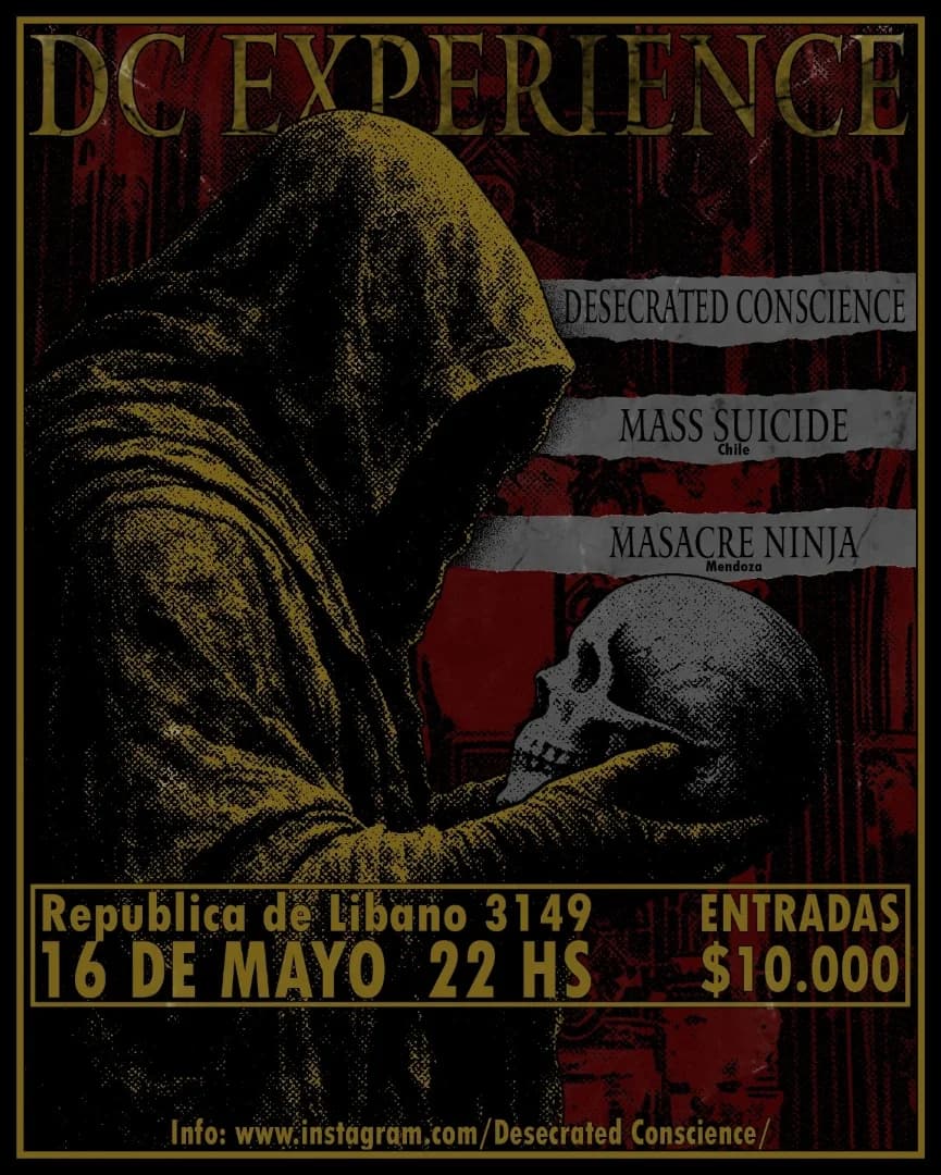 Dc Experience - Mass Suicide | Masacre Ninja | Desecrated Conscience - Evento en San Juan