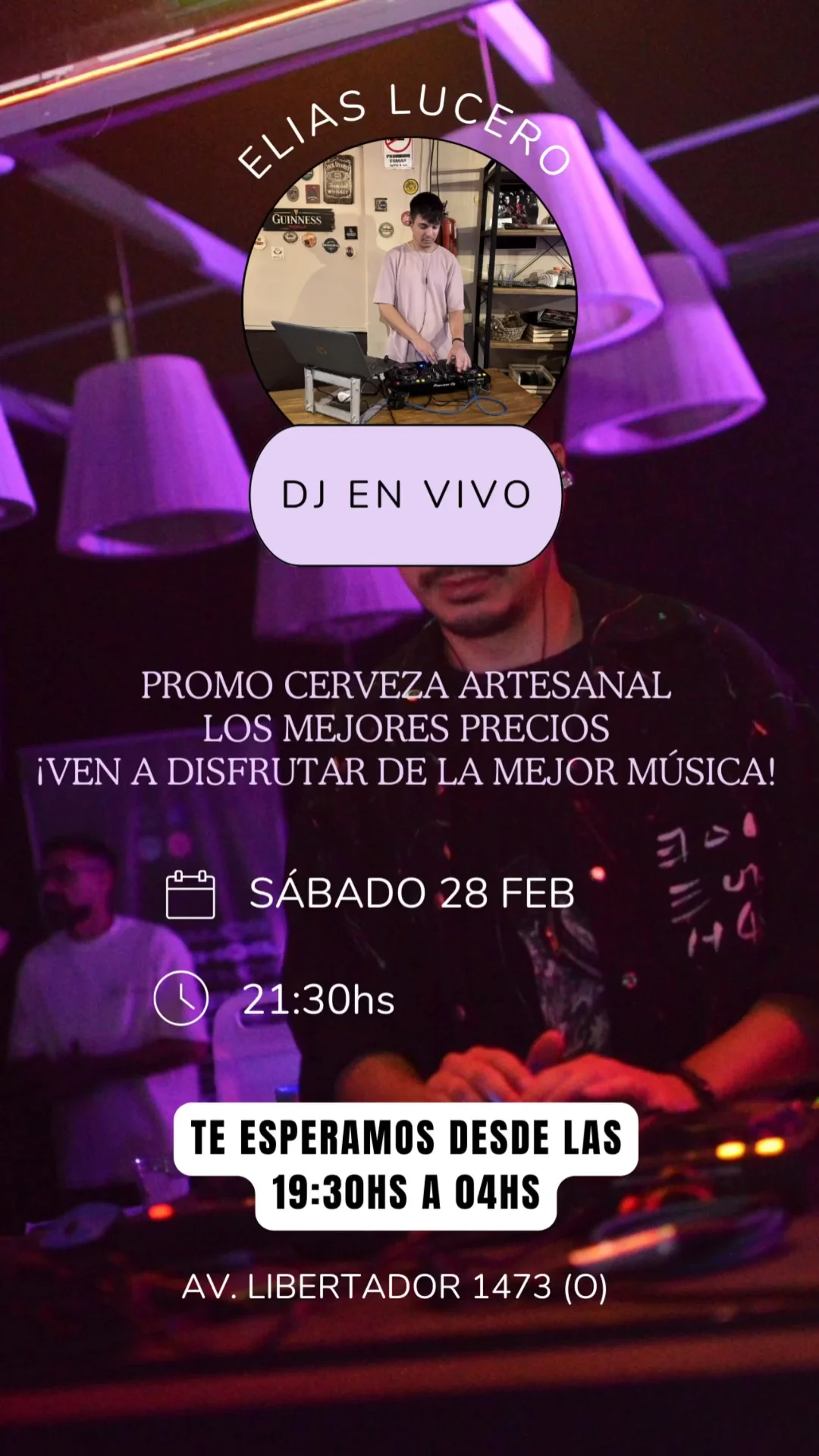 Elias Lucero Dj Set - Evento en San Juan