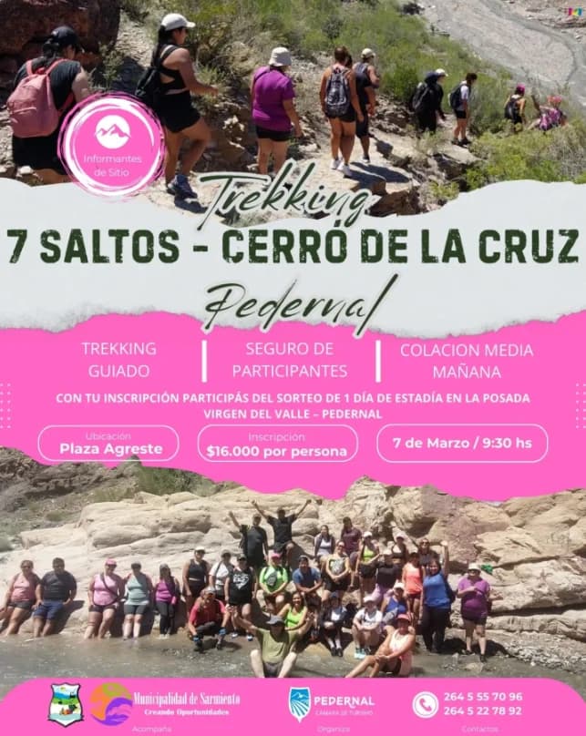 Trekking 7 Saltos - Cerro de la Cruz - Evento en San Juan